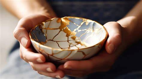 Cuenco japonés estética wabi-sabi