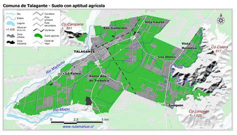 Mapa del centro de Talagante