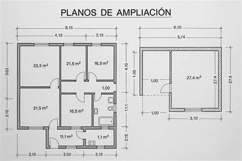 Plano ampliación casa ladrillo baño