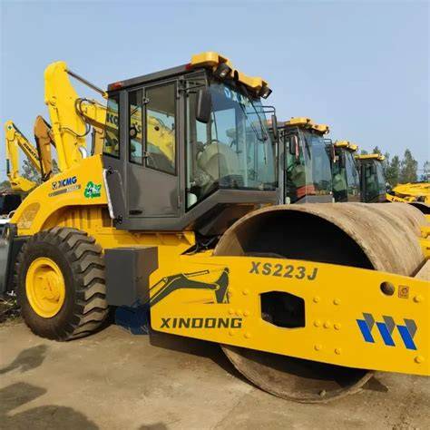 cargador deslizante con rodillo vibratorio