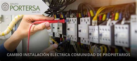 Instalación eléctrica antigua en comunidad