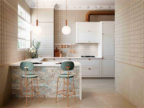 pared de cocina con azulejos vintage