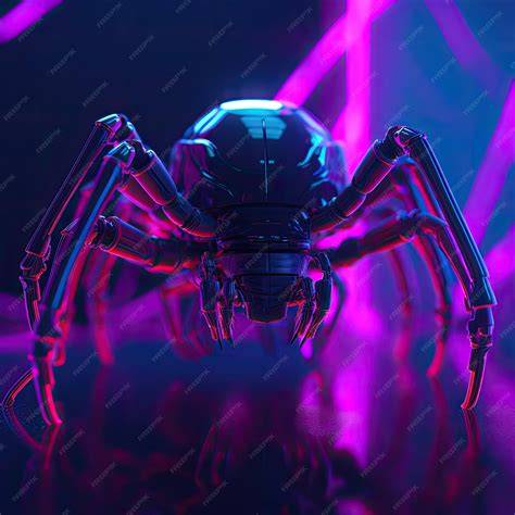 araña animatrónica flotante con luces