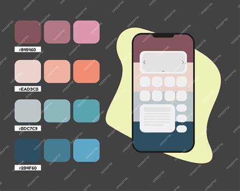 Aplicación móvil probando colores en pared