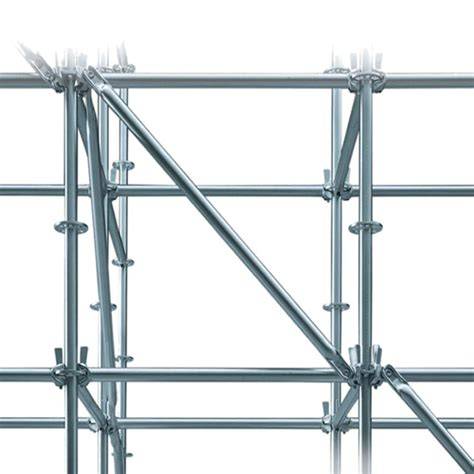 Tirantes diagonales en estructura Ringlock