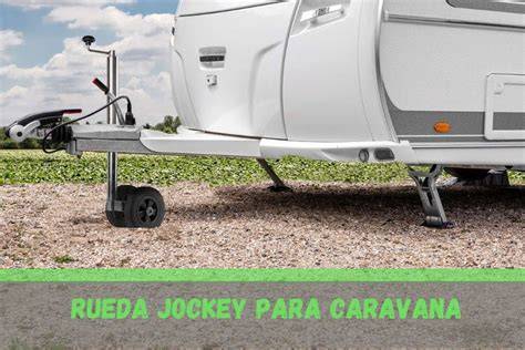 Rueda jockey instalada en lanza