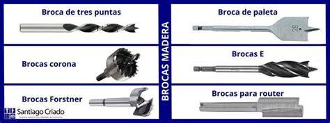 Tipos de brocas para madera metal hormigón