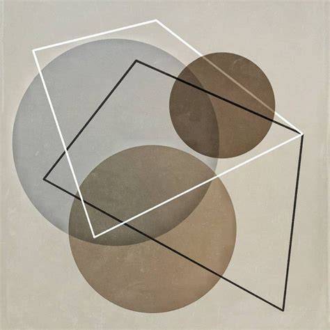 Composición geométrica de arte concreto italiano