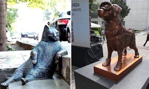 esculturas famosas de perros y gatos