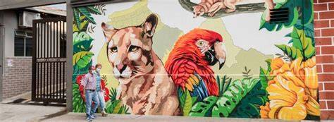 mural de fauna autóctona española