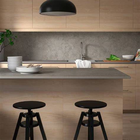 Panel de imitación piedra en cocina