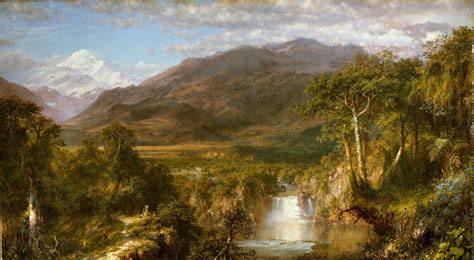 Frederic Church pintando paisajes andinos