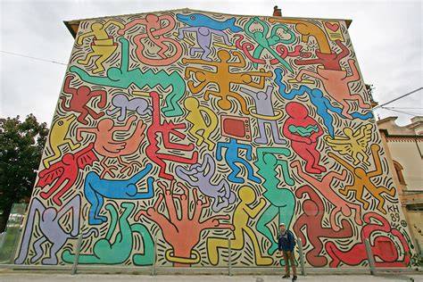 Tuttomondo mural Keith Haring Pisa