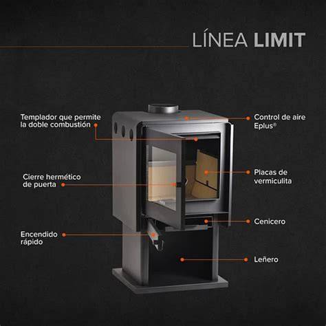 Interior revestido de estufa de combustión lenta