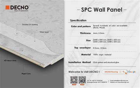 Paneles SPC instalados en muro interior