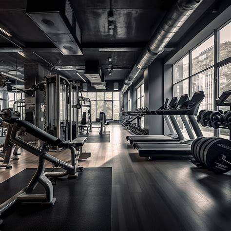 Zona de pesas y máquinas de gimnasio