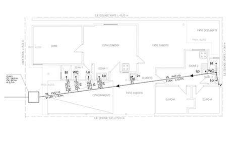 Plano de alcantarillado domiciliario