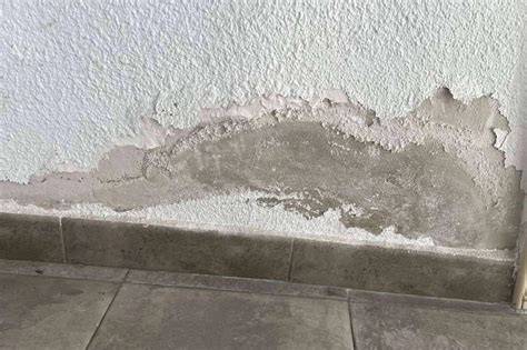 muro de albañilería con humedad