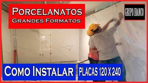 Porcelanato de gran formato instalado