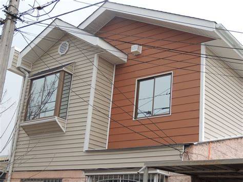Fachada moderna con vinyl siding PVC