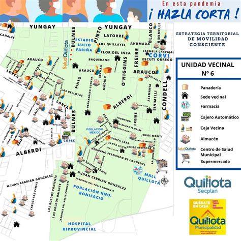 Mapa del sector Regimiento de Quillota