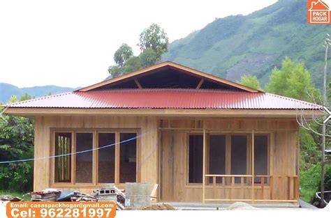 Casa de madera y cemento de un piso