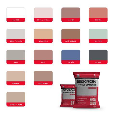 Paleta de colores de fragües Bekron