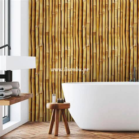 revestimiento de bambu en interiores