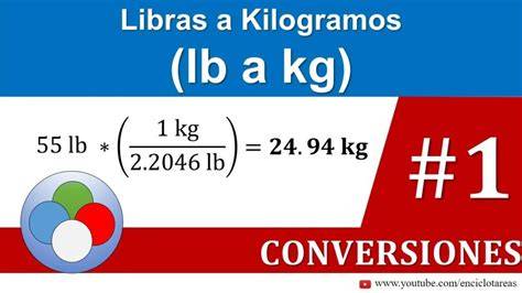 conversión de libras a kilogramos