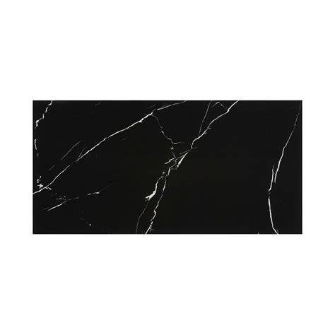 Porcelanato negro brillante 60x120 instalado