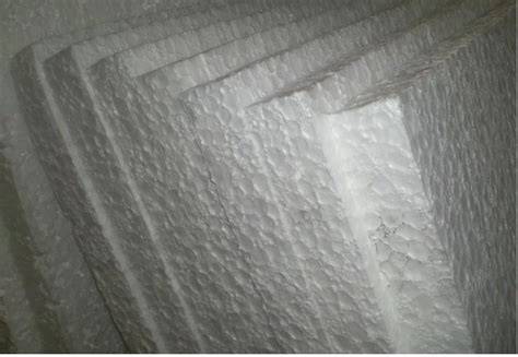 Planchas blancas de poliestireno expandido