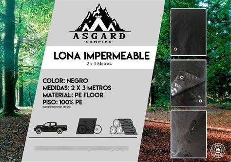 piso de carpa con lona negra impermeable