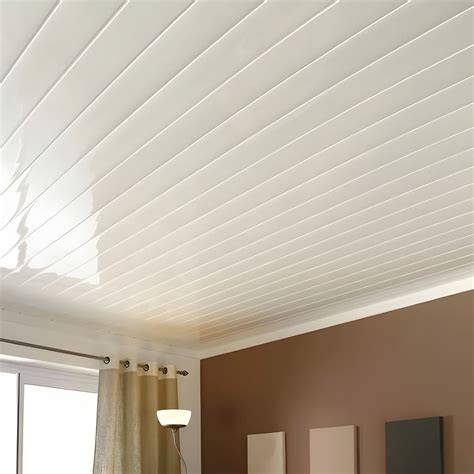 Diseños de cielo PVC blanco madera y grafito
