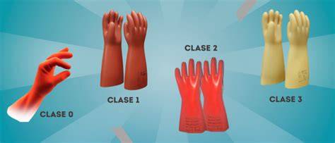 Clases de guantes dieléctricos y voltajes