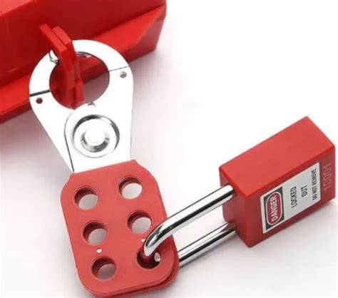 candado pinza tarjeta de bloqueo