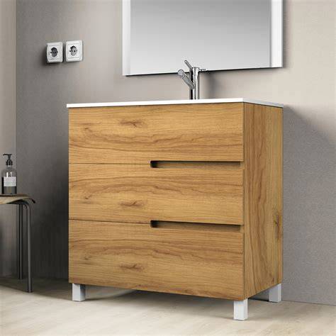 mueble claro con efecto madera