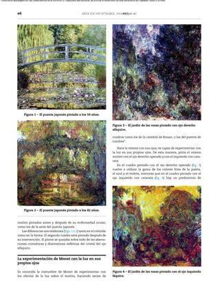 Courbet Monet Rothko comparación pictórica