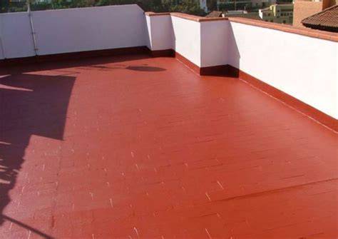 Capas de terraza impermeabilizada con fibrocemento