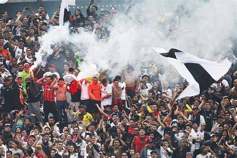 Hincha de Colo Colo en estadio japonés