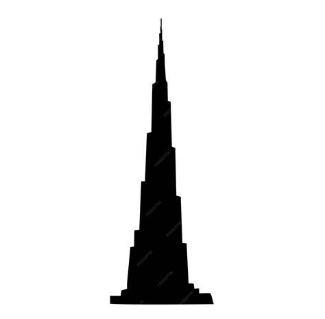 Burj Khalifa silueta escalonada nocturna