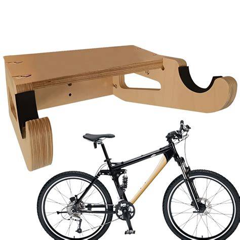 soporte bicicleta madera con almacenamiento