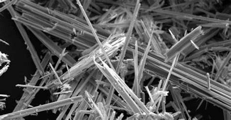 Microscopía electrónica de fibras de asbesto