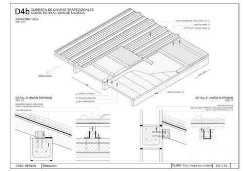 estructura de madera para techo plano