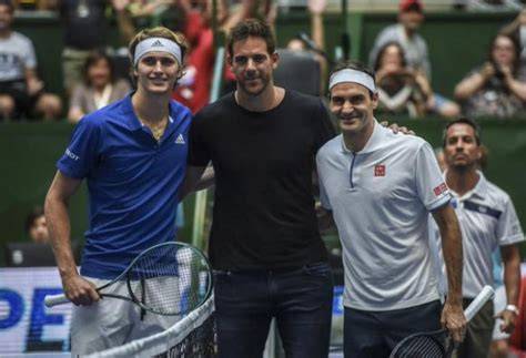 Roger Federer y Alexander Zverev en Santiago