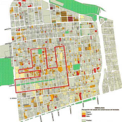 Mapa patrimonial del barrio Yungay