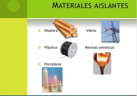 materiales aislantes eléctricos plástico caucho vidrio