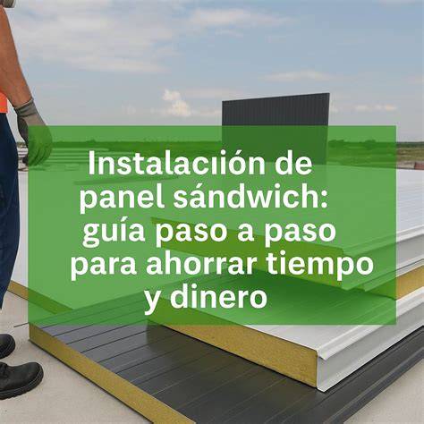 cubierta sándwich de poliuretano instalada
