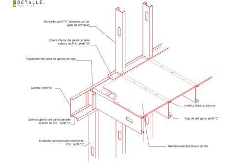 Detalle constructivo de entrepiso Metalcon