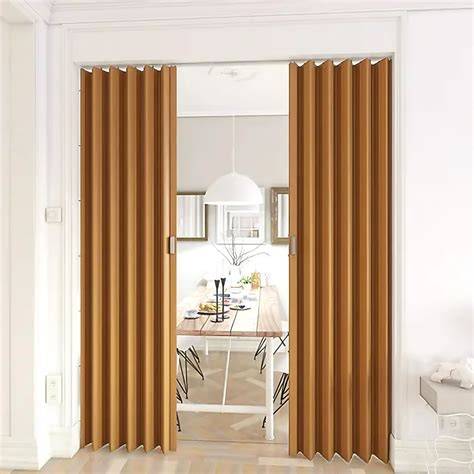 Puerta plegable PVC en oficina moderna