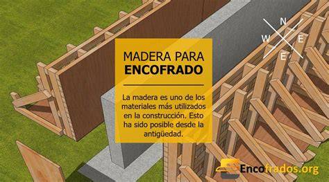 Encofrado de madera para muro de concreto